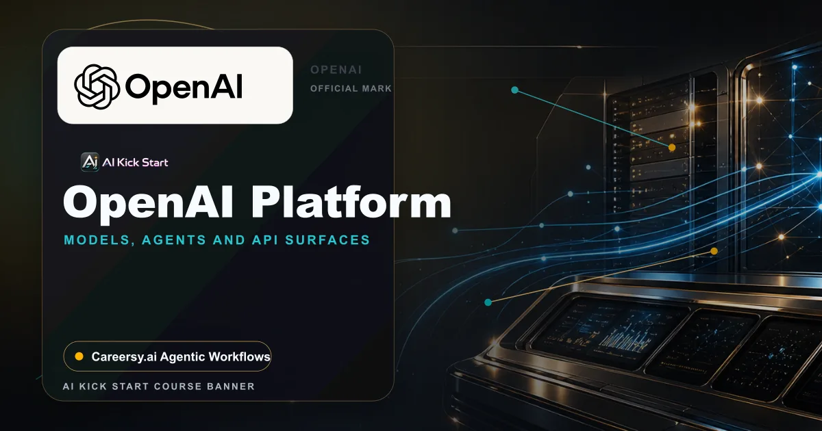 AI Kick Start course banner for OpenAI and Anthropic platform training