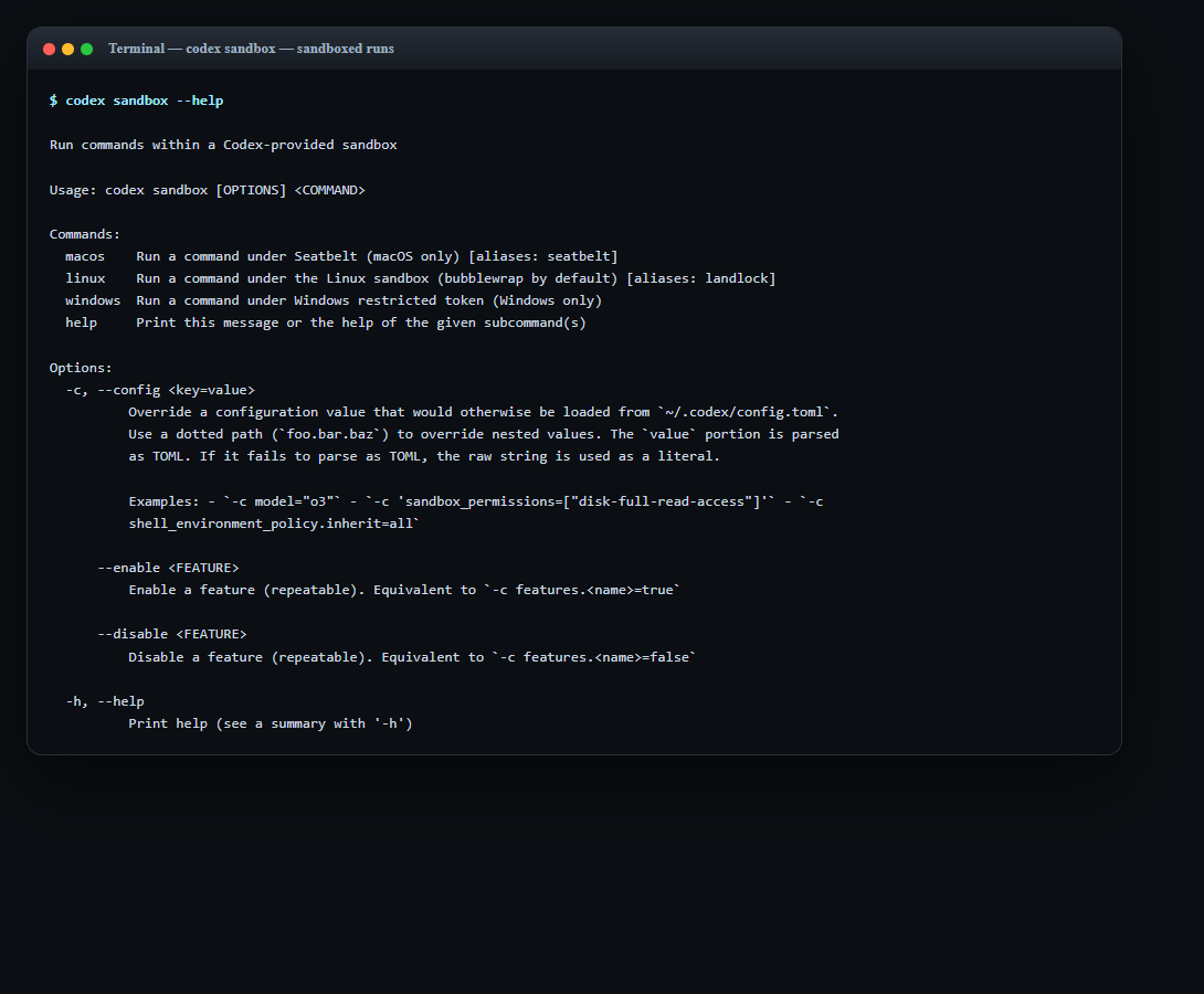 Codex CLI: Codex CLI Sandbox