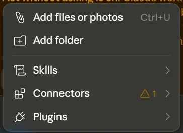 Claude App Capture: Add Menu