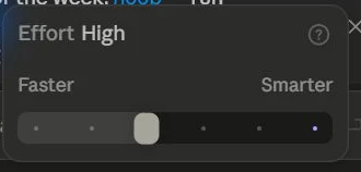 Claude Code Capture: Code Effort Menu