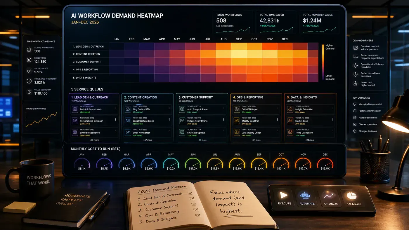 AI Kick Start second inline visual for After 500 AI Workflows, the Demand Pattern Is Clear.