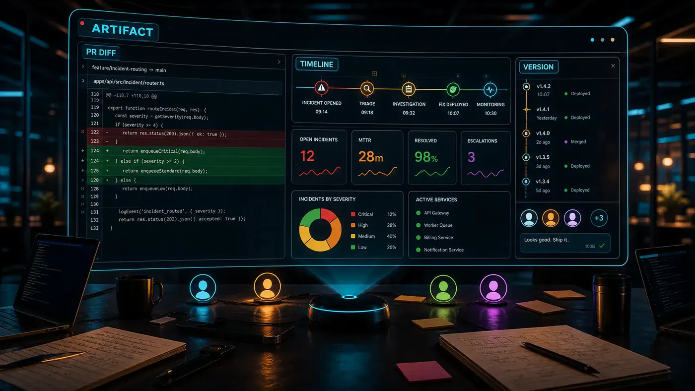 AI Kick Start second inline visual for Artifacts in Claude Code Make Agent Output Shareable.