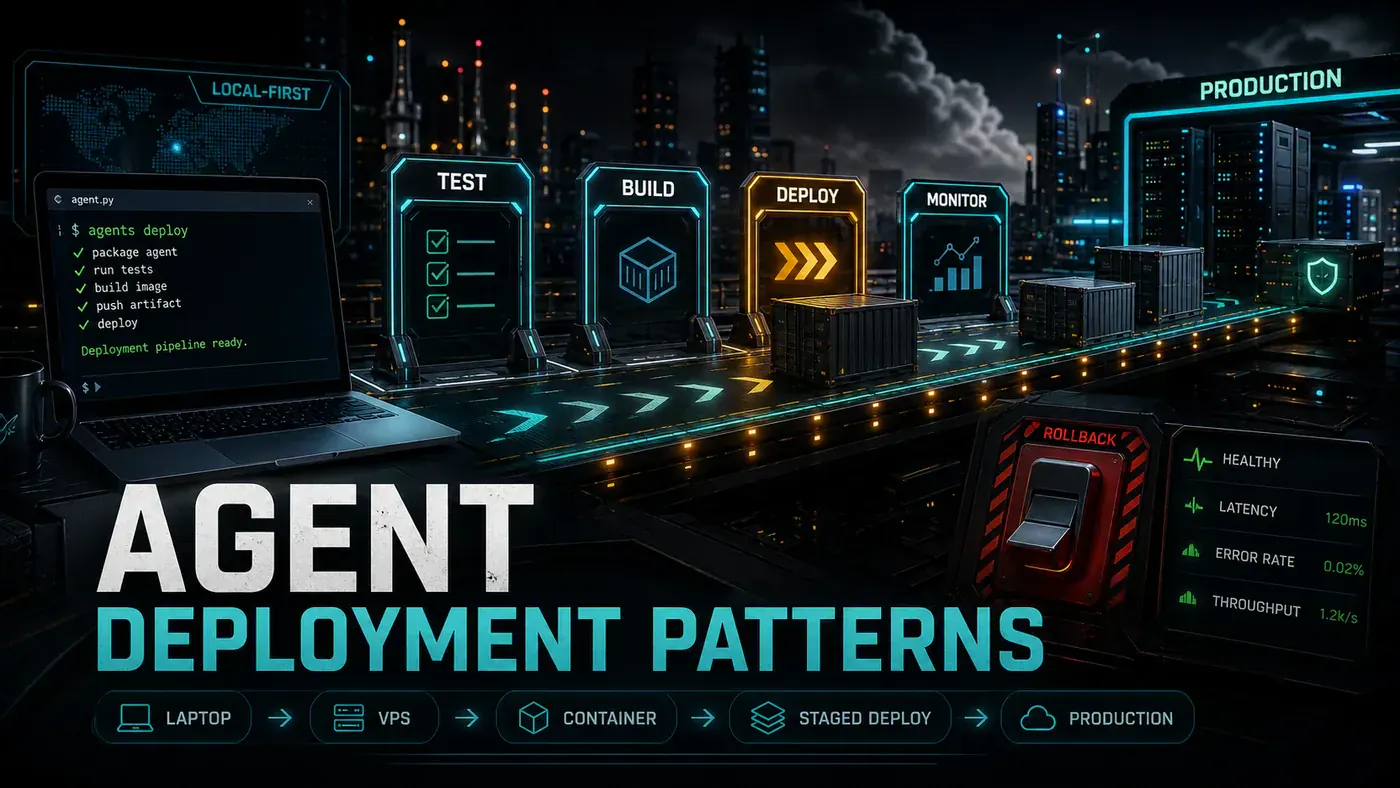 AI Kick Start editorial image for Agent Deployment Patterns: From Laptop to Production.