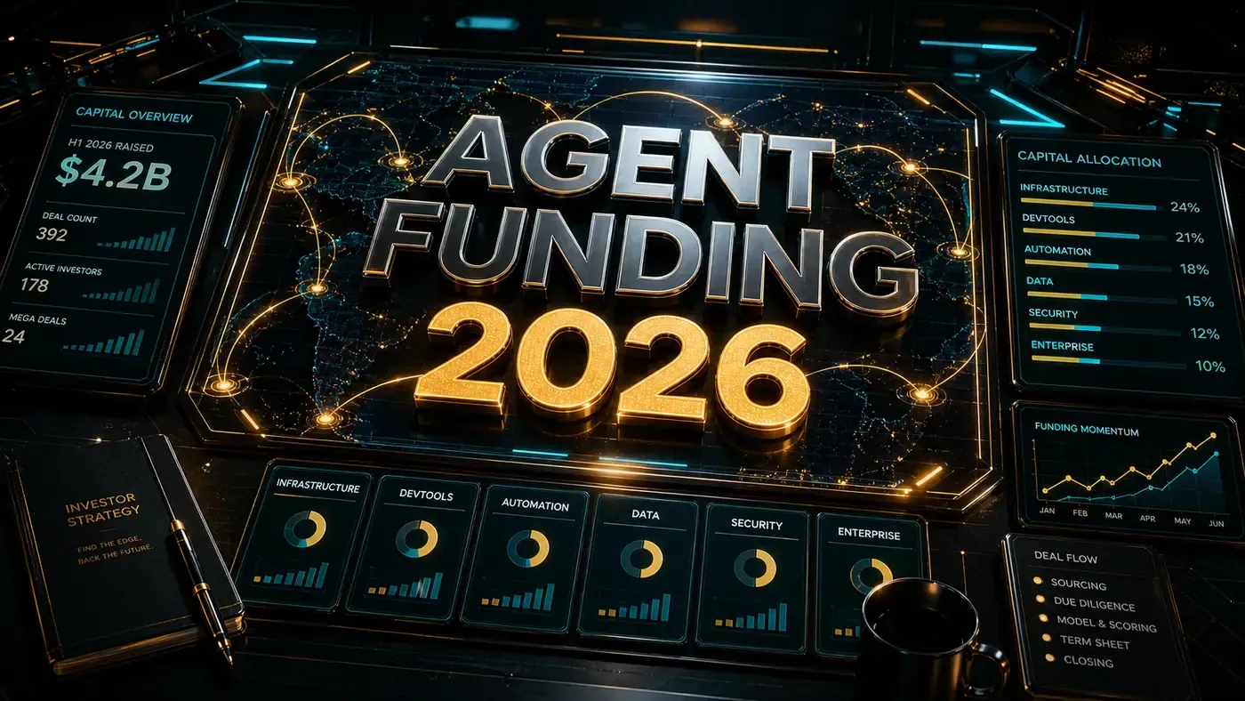 AI Kick Start editorial image for The AI Agent Startup Funding Landscape: Where the Money Is Going in 2026.