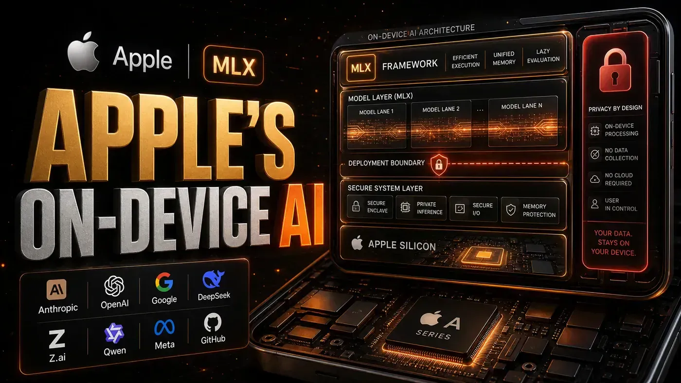 AI Kick Start editorial image for Apple's On-Device AI: The MLX Framework Update and What It Enables.