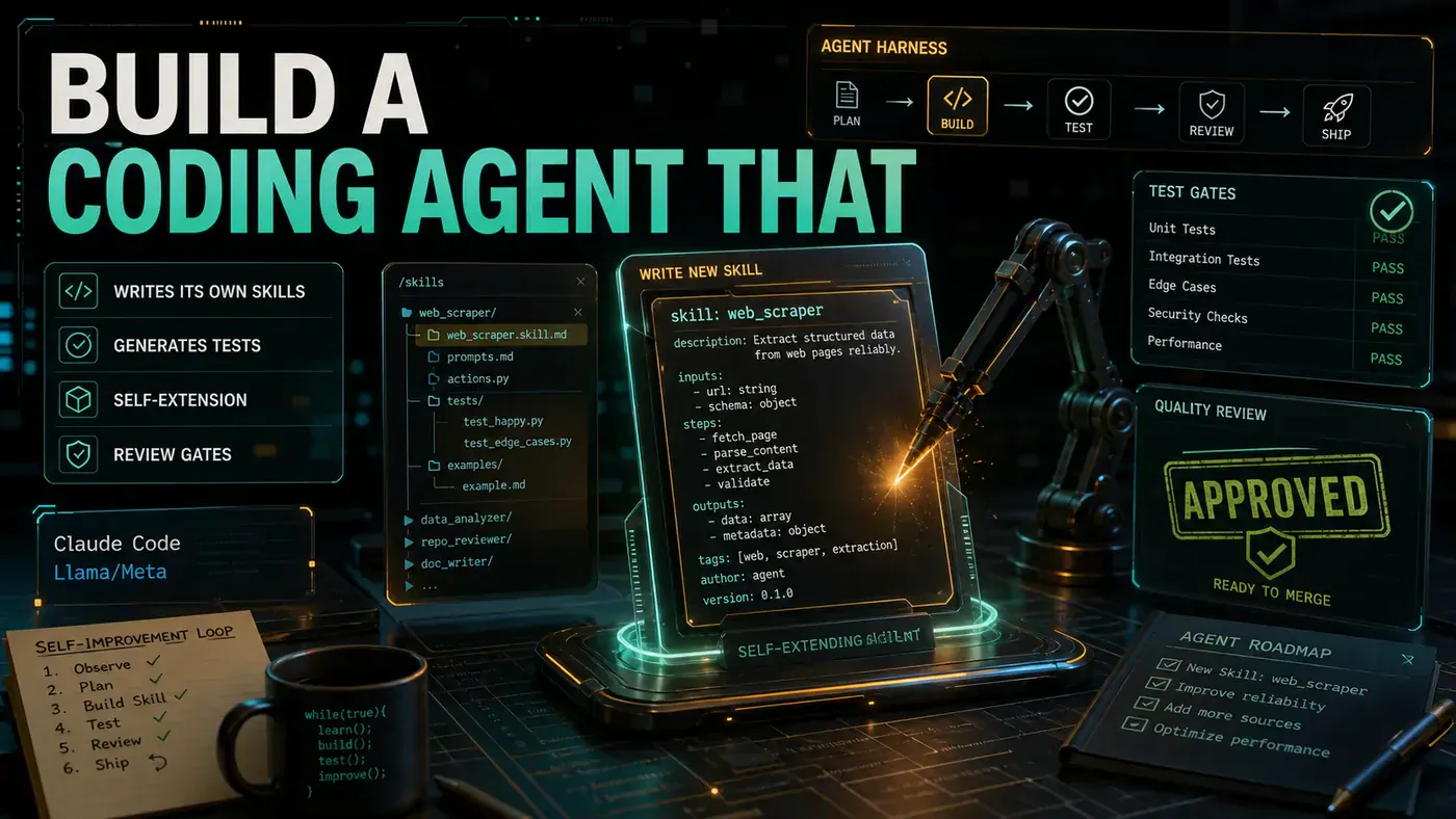 AI Kick Start editorial image for How to build a coding agent that writes its own skills.