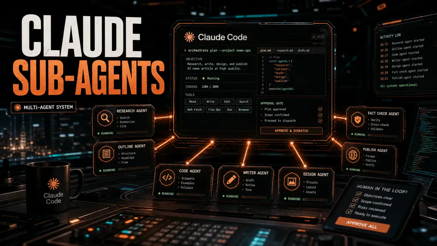 AI Kick Start editorial image for How to build a multi-agent system with Claude Code and sub-agents.
