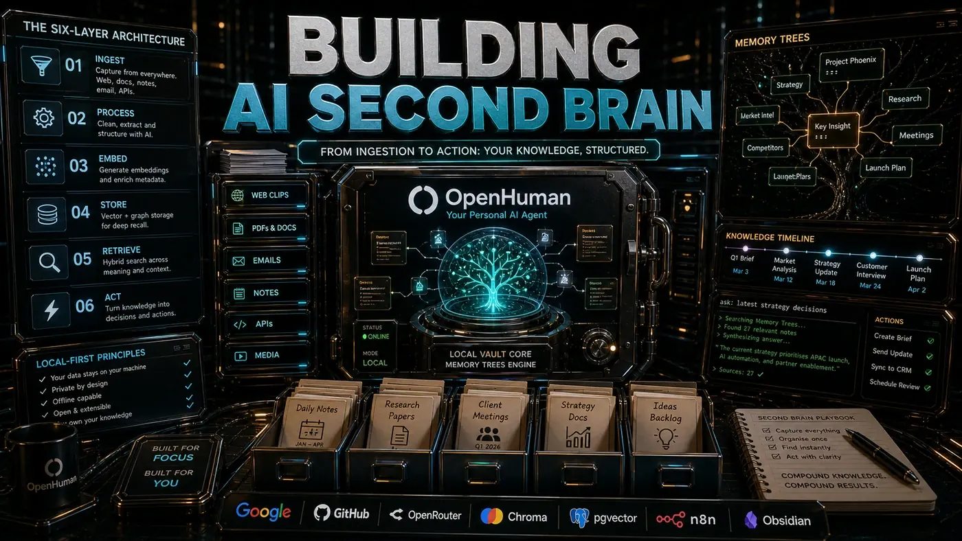 AI Kick Start editorial image for Building an AI Second Brain: Architecture Deep Dive.