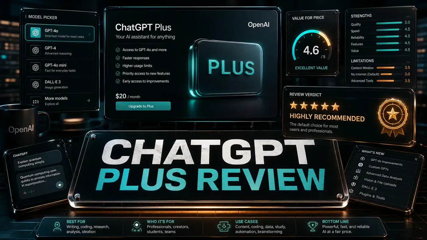 AI Kick Start editorial image for ChatGPT Plus Review: Still the Default Choice?.