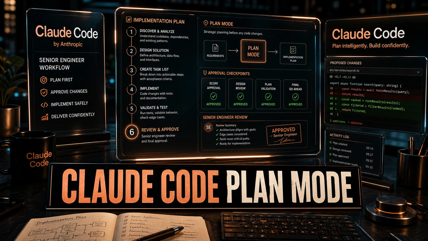 AI Kick Start editorial image for Claude Code Plan Mode: The Senior Engineer's Workflow.