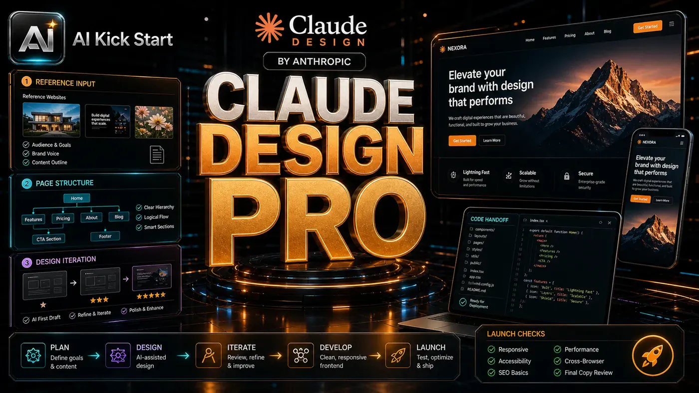 AI Kick Start editorial image for Using Claude Design Like a Pro Requires More Than a Pretty First Draft.
