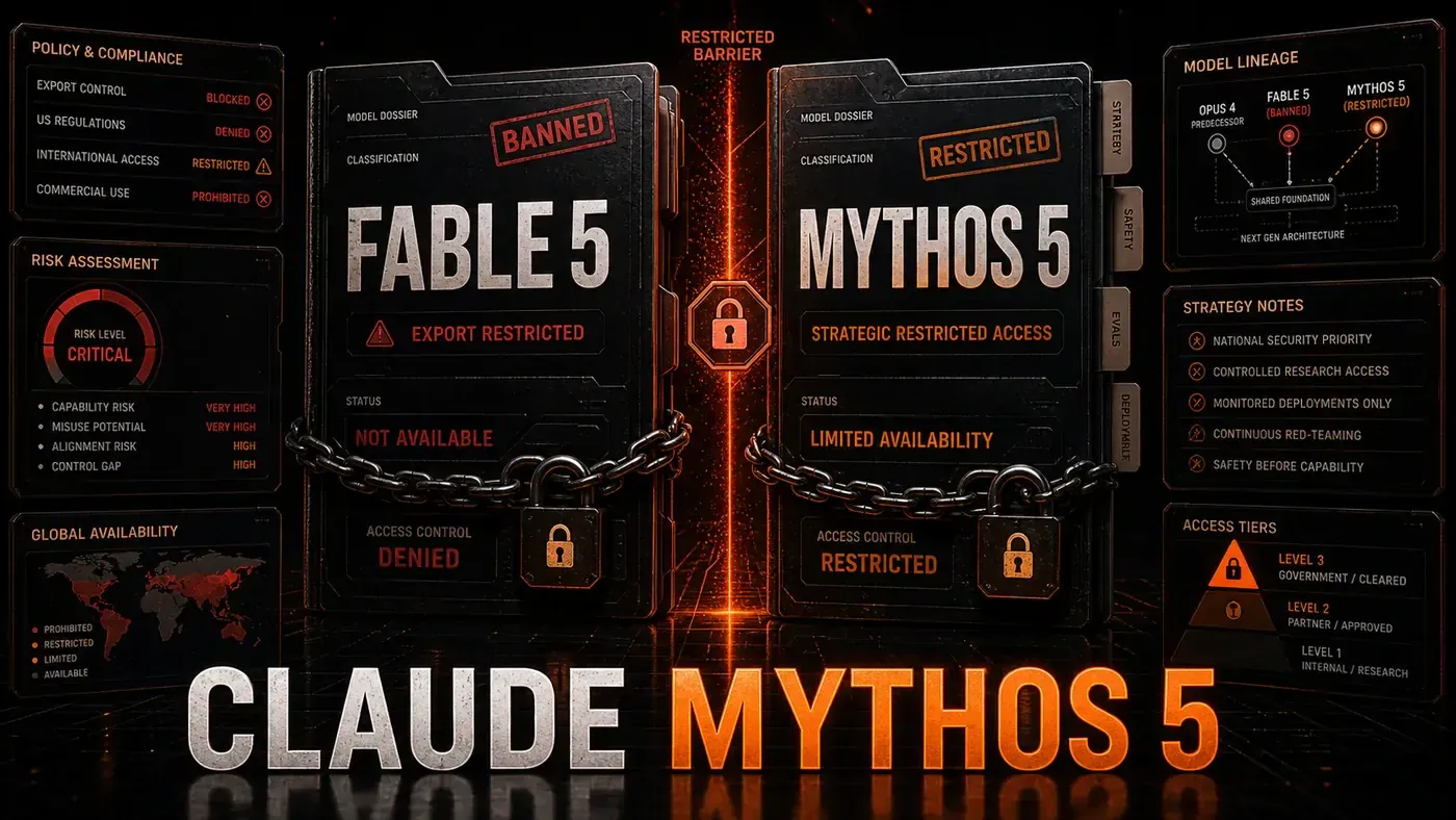 AI Kick Start editorial image for Claude Mythos 5: The Restricted Twin of Fable 5 and What It Reveals About Anthropic's Strategy.