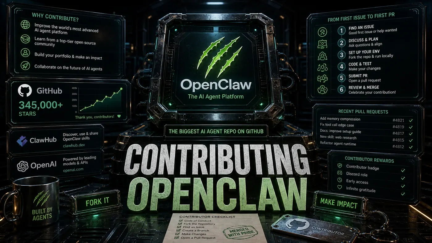 AI Kick Start editorial image for Contributing to OpenClaw: A beginner's guide.