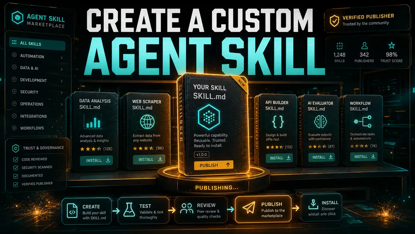 AI Kick Start editorial image for How to create a custom agent skill marketplace.