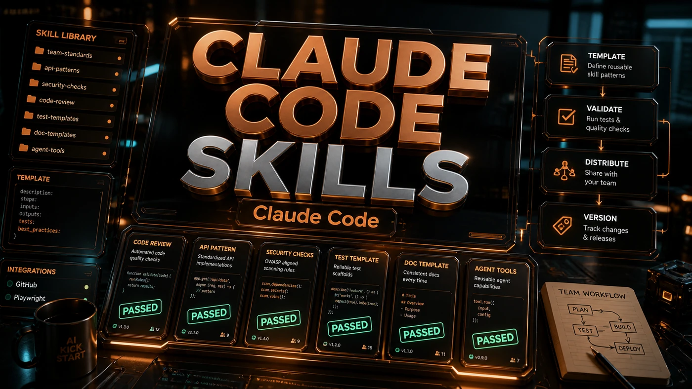 AI Kick Start editorial image for How to create custom Claude Code skills for your team.