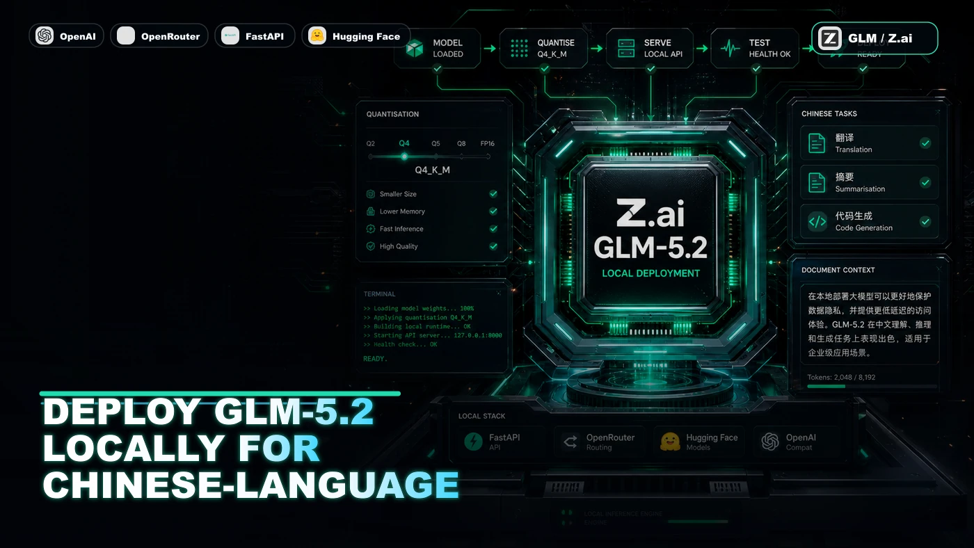 AI Kick Start editorial image for How to deploy GLM-5.2 locally for Chinese-language tasks.