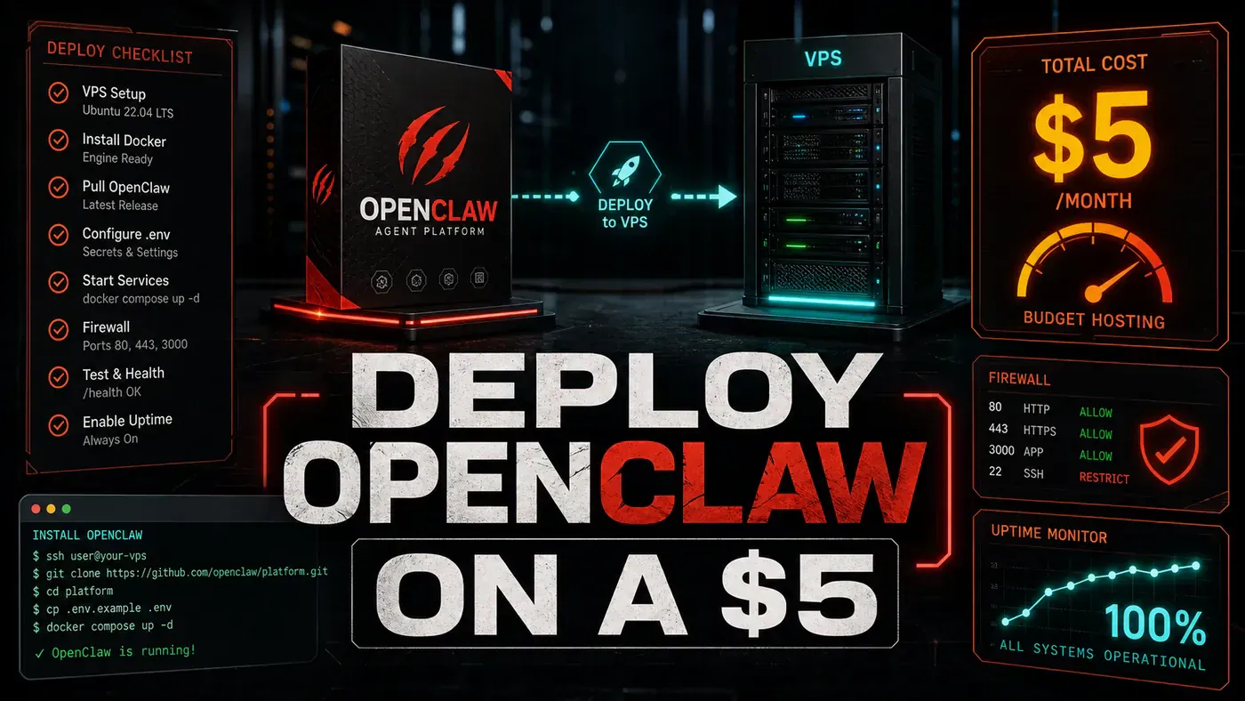 AI Kick Start editorial image for How to deploy OpenClaw on a $5 VPS.
