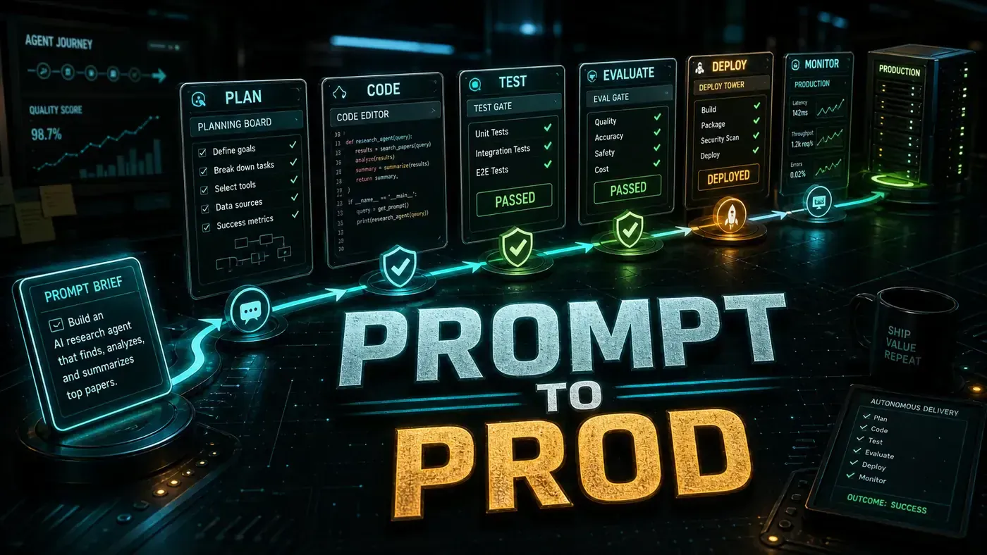 AI Kick Start editorial image for End-to-End Autonomous Agents: From Prompt to Production.