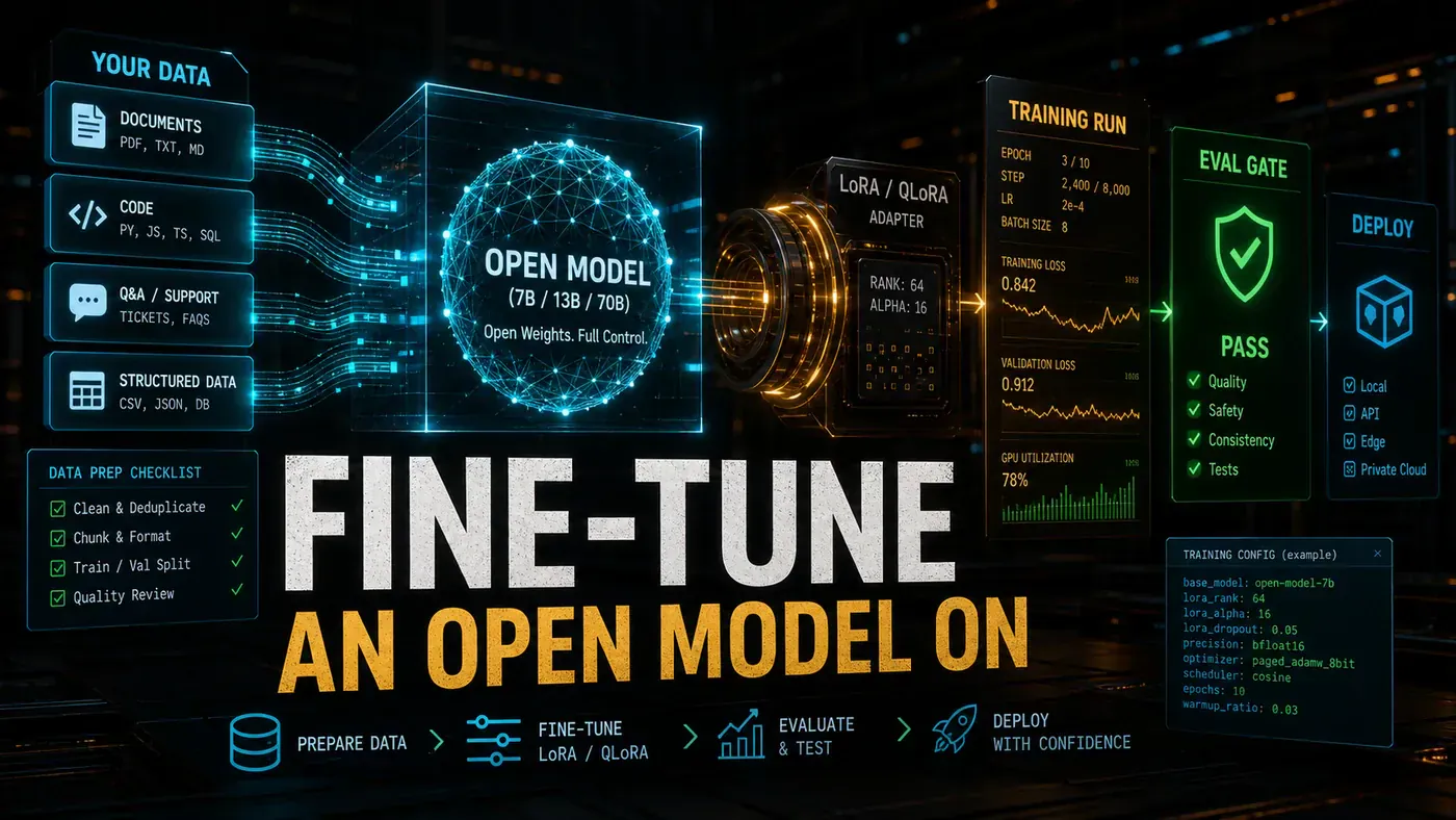AI Kick Start editorial image for How to fine-tune an open model on your own data.