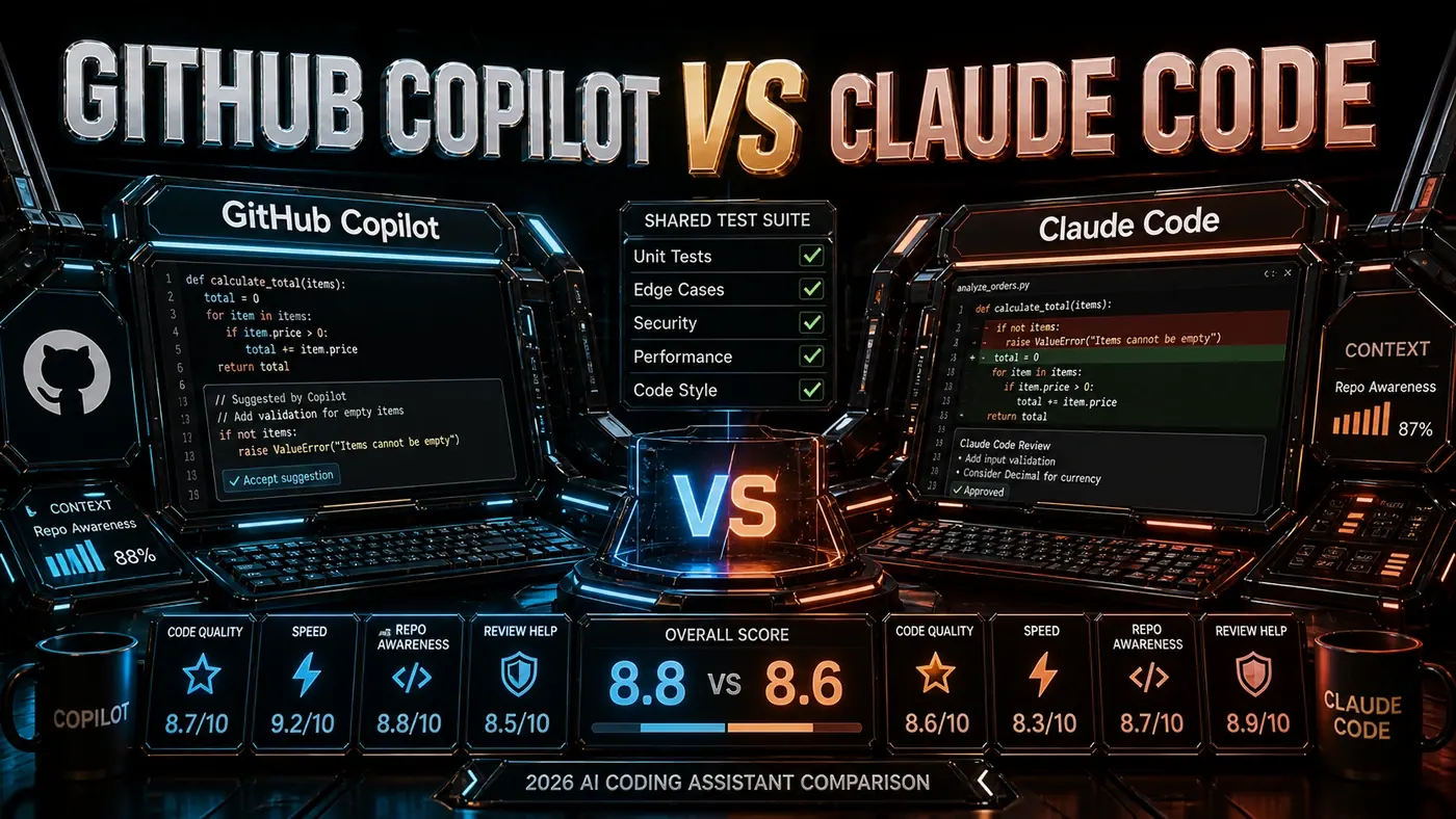 AI Kick Start editorial image for GitHub Copilot vs Claude Code: Which Coding Assistant Wins?.