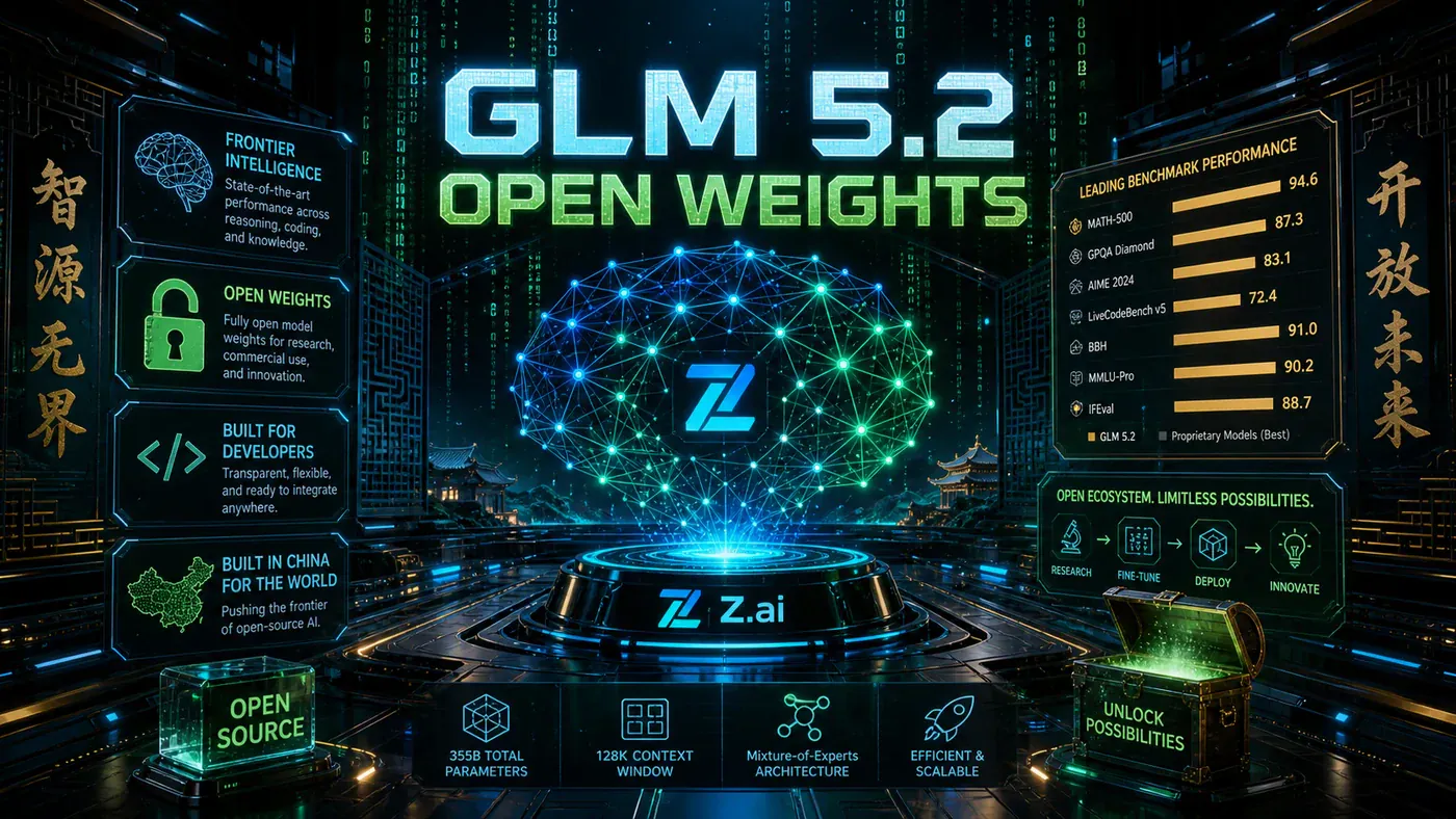 AI Kick Start editorial image for GLM 5.2: The Open-Weights Model Surpassing Proprietary Giants.