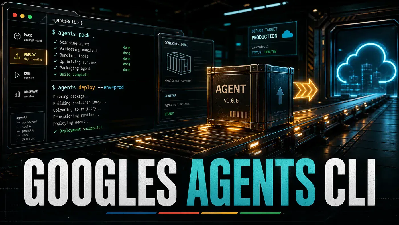 AI Kick Start editorial image for Google's Agents CLI: Shipping Agents from the Command Line.