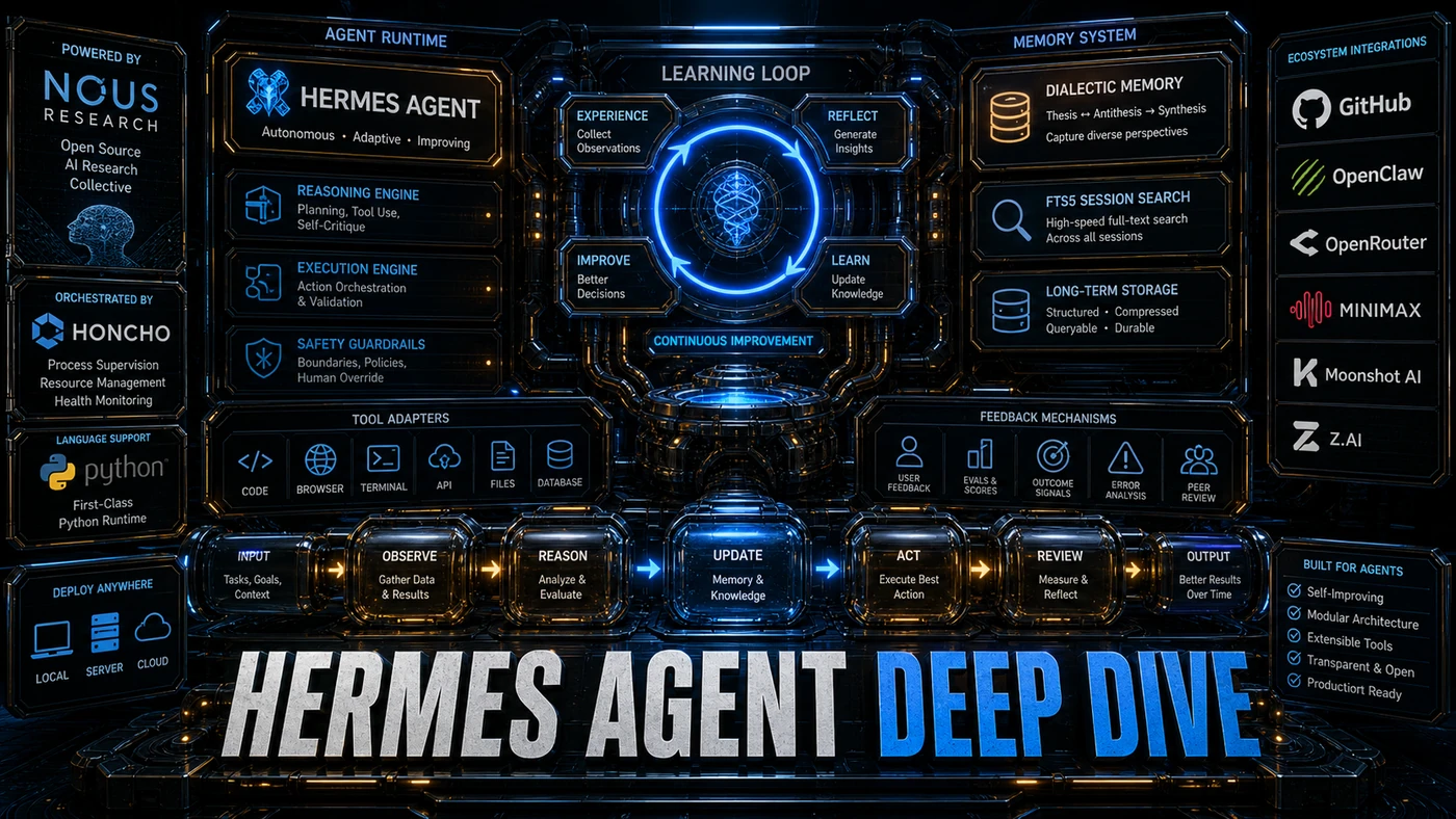AI Kick Start editorial image for Hermes Agent Deep Dive: How the Learning Loop Works.