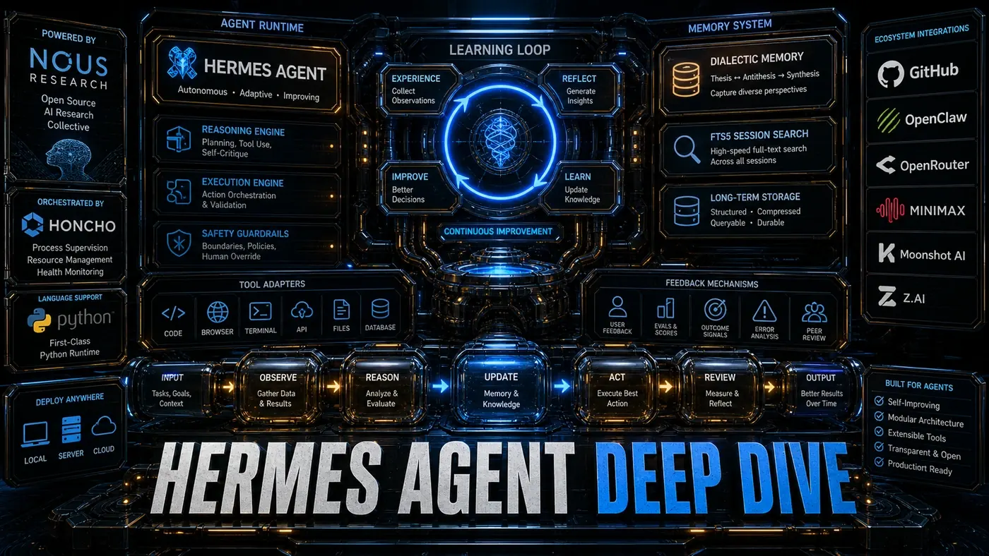 AI Kick Start editorial image for Hermes Agent Deep Dive: How the Learning Loop Works.