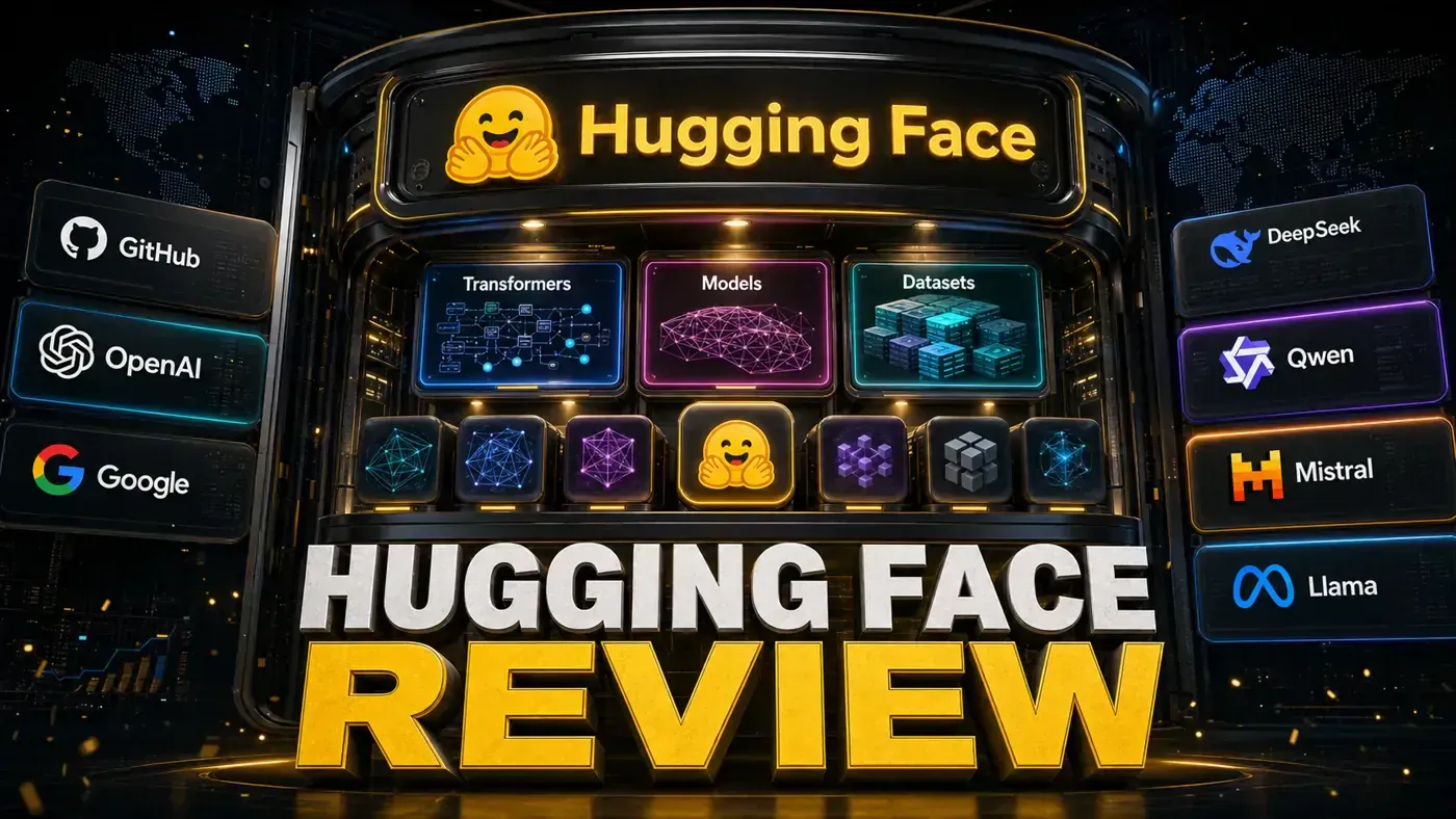 AI Kick Start editorial image for Hugging Face Review: The Hub for Open-Source AI.