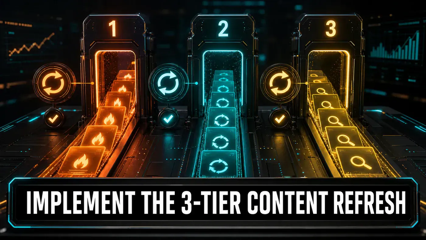 AI Kick Start editorial image for How to implement the 3-tier content refresh system.