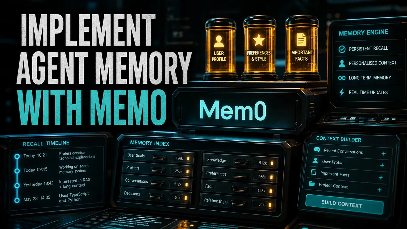 AI Kick Start editorial image for How to implement agent memory with Mem0.