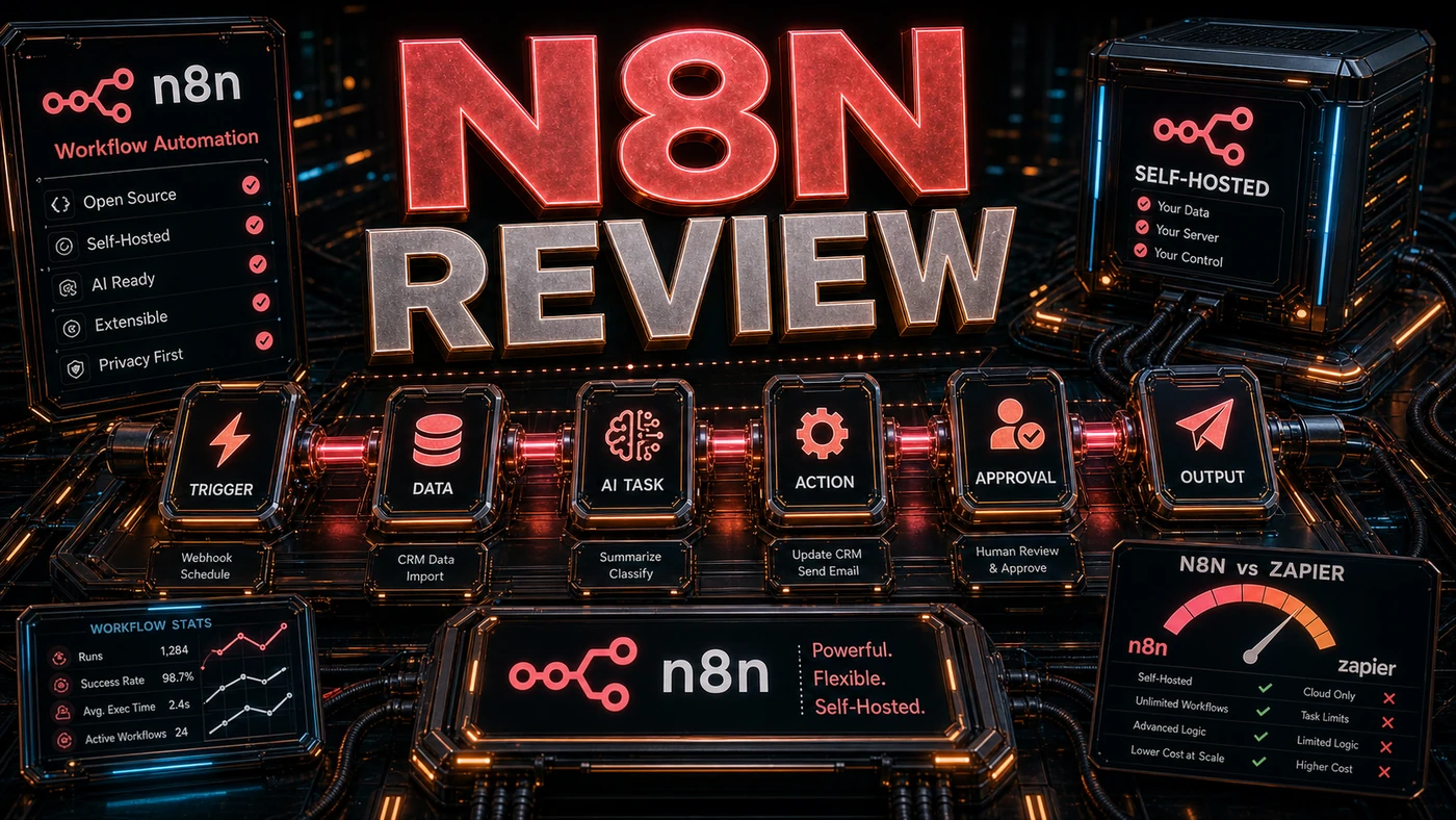 AI Kick Start editorial image for n8n Review: Workflow Automation Meets AI.