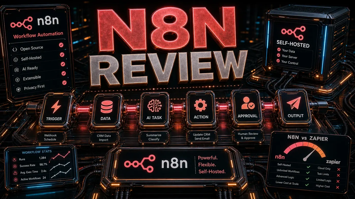 AI Kick Start editorial image for n8n Review: Workflow Automation Meets AI.