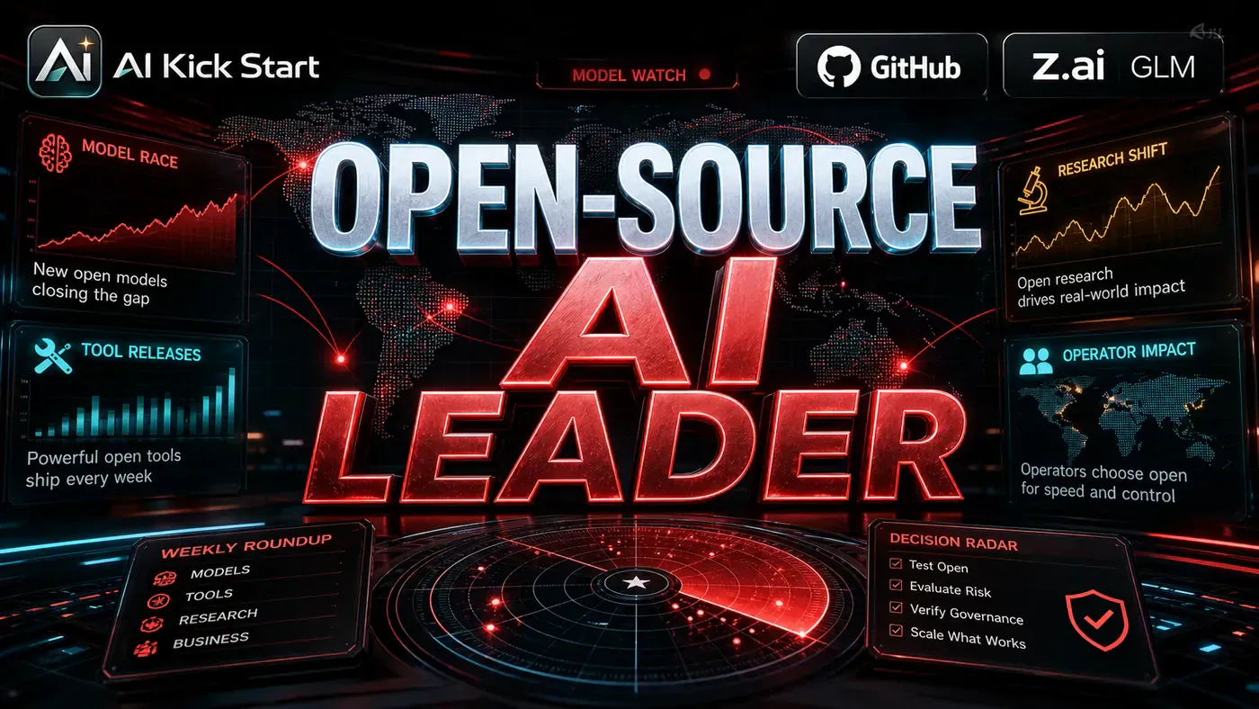 AI Kick Start editorial image for The Week Open-Source AI Took the Lead Again.