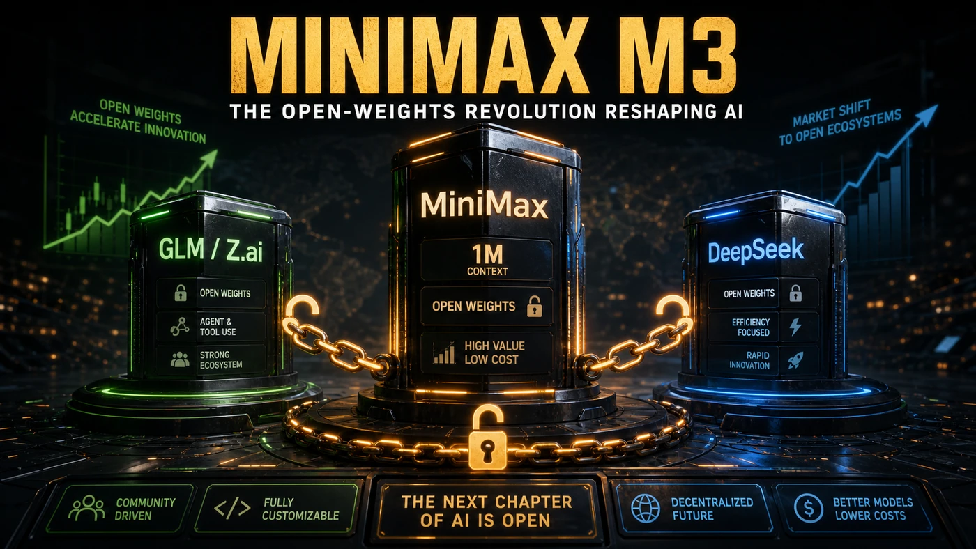 AI Kick Start editorial image for The Open-Weights Revolution: How MiniMax, GLM, and DeepSeek Are Reshaping AI.