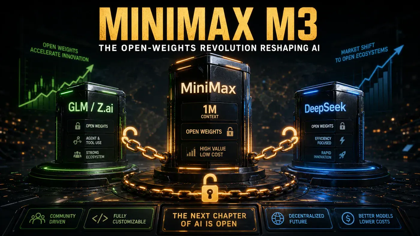 AI Kick Start editorial image for The Open-Weights Revolution: How MiniMax, GLM, and DeepSeek Are Reshaping AI.