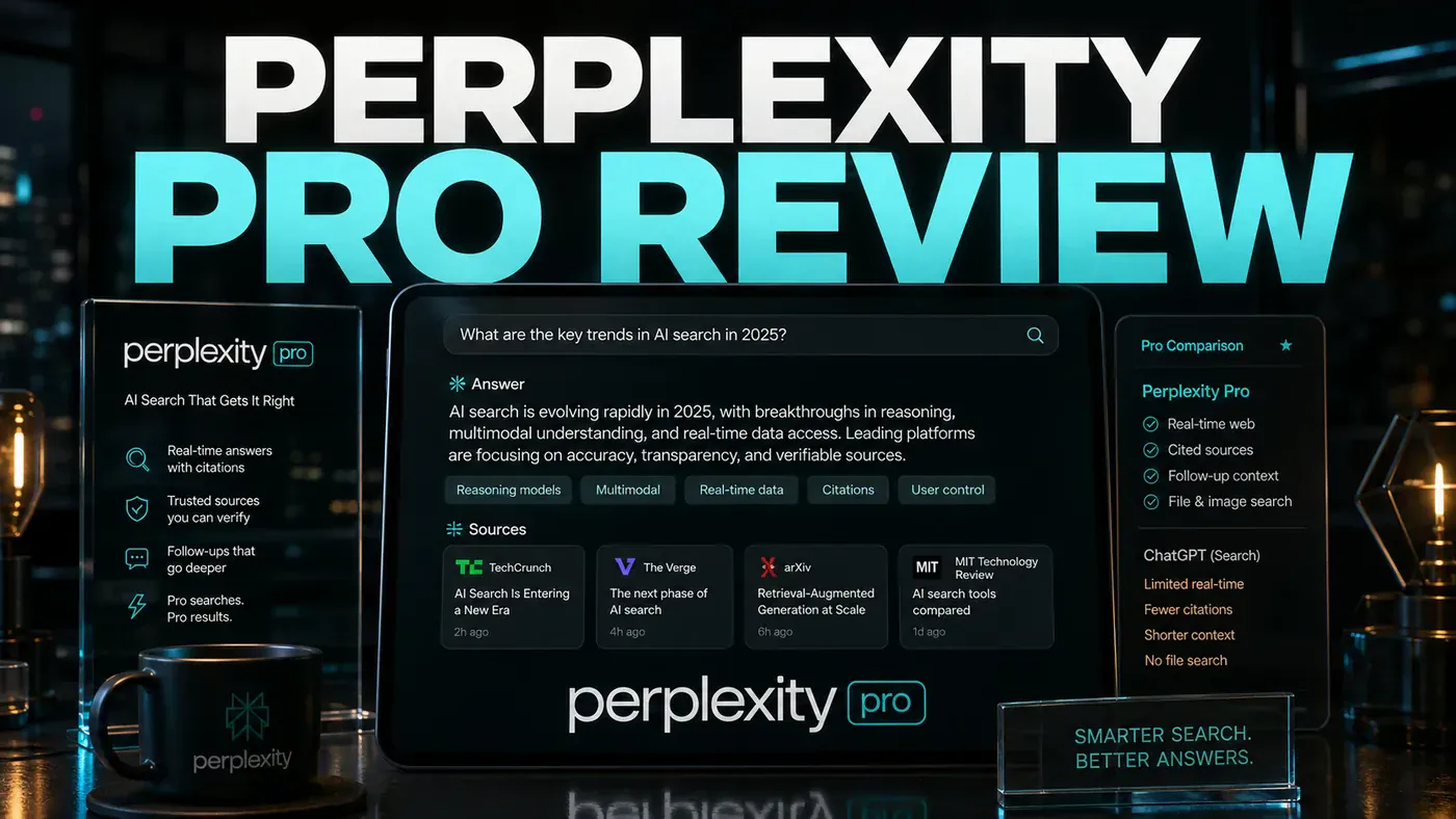 AI Kick Start editorial image for Perplexity Pro Review: Real-Time Search That Actually Works.