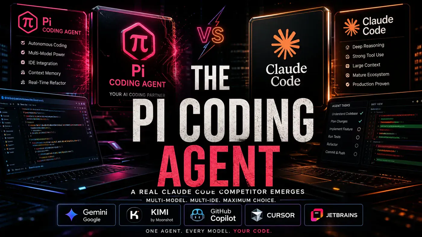 AI Kick Start editorial image for The Pi Coding Agent: A Real Claude Code Competitor Emerges.