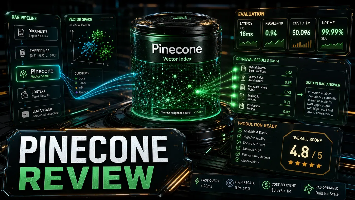 AI Kick Start editorial image for Pinecone Review: Vector Database for RAG.