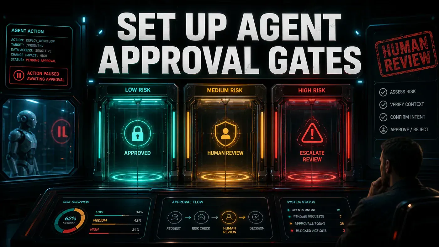 AI Kick Start editorial image for How to set up agent approval gates and human review.