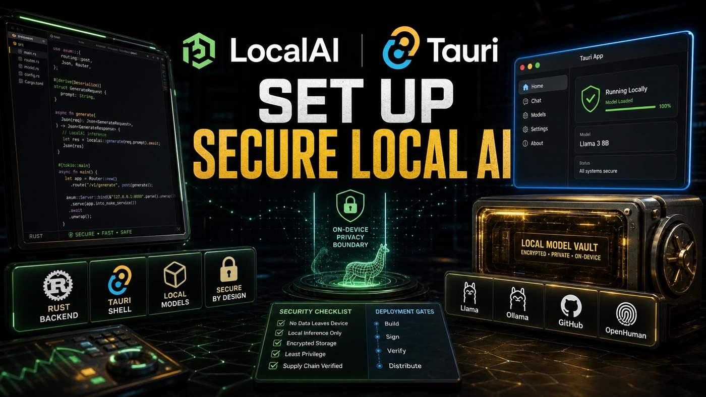 AI Kick Start editorial image for How to set up Secure Local AI with Rust + Tauri.