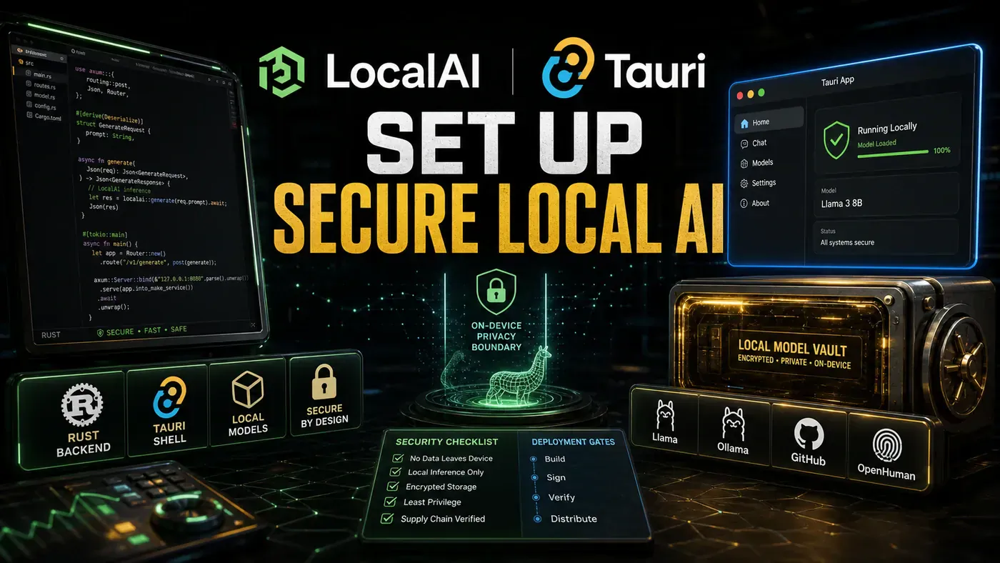 AI Kick Start editorial image for How to set up Secure Local AI with Rust + Tauri.