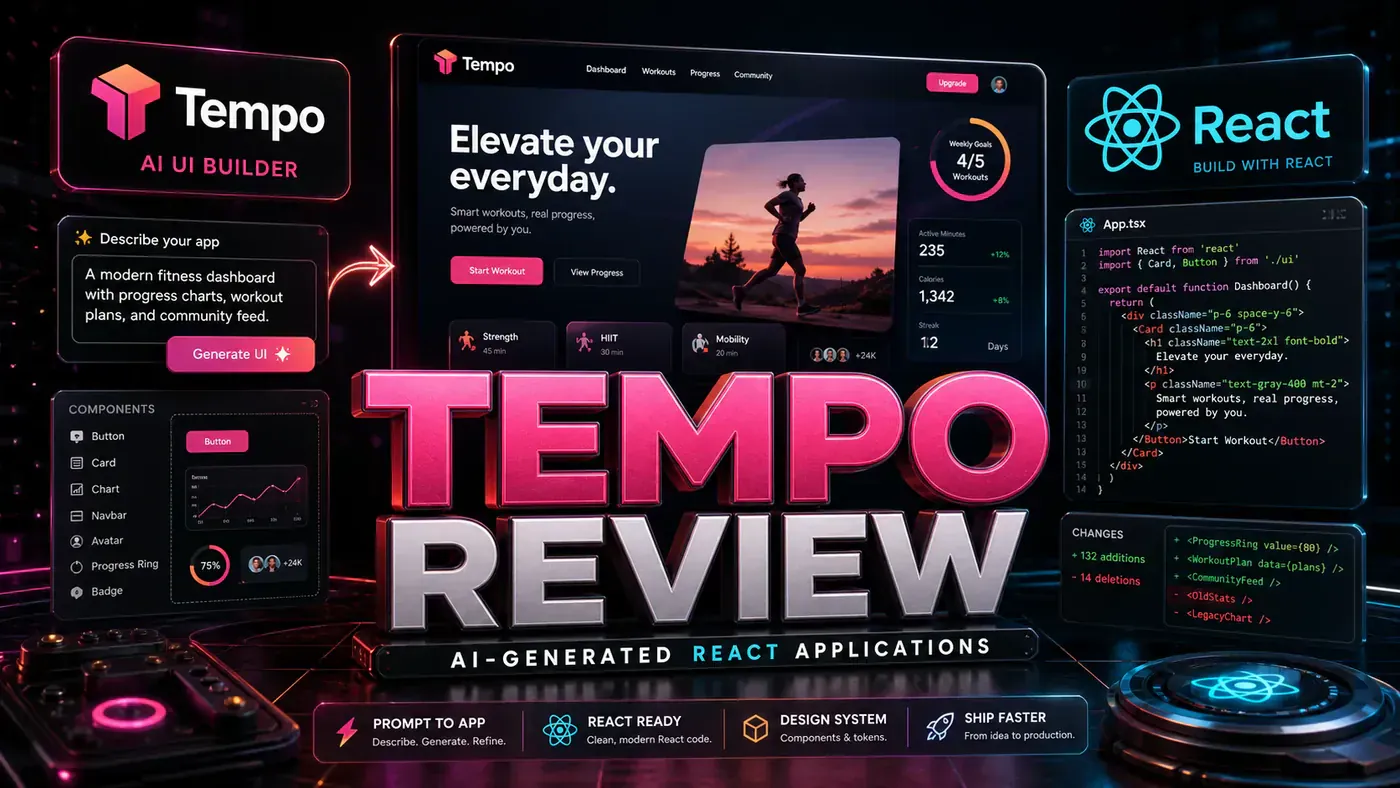 AI Kick Start editorial image for Tempo Review: AI-Generated React Applications.
