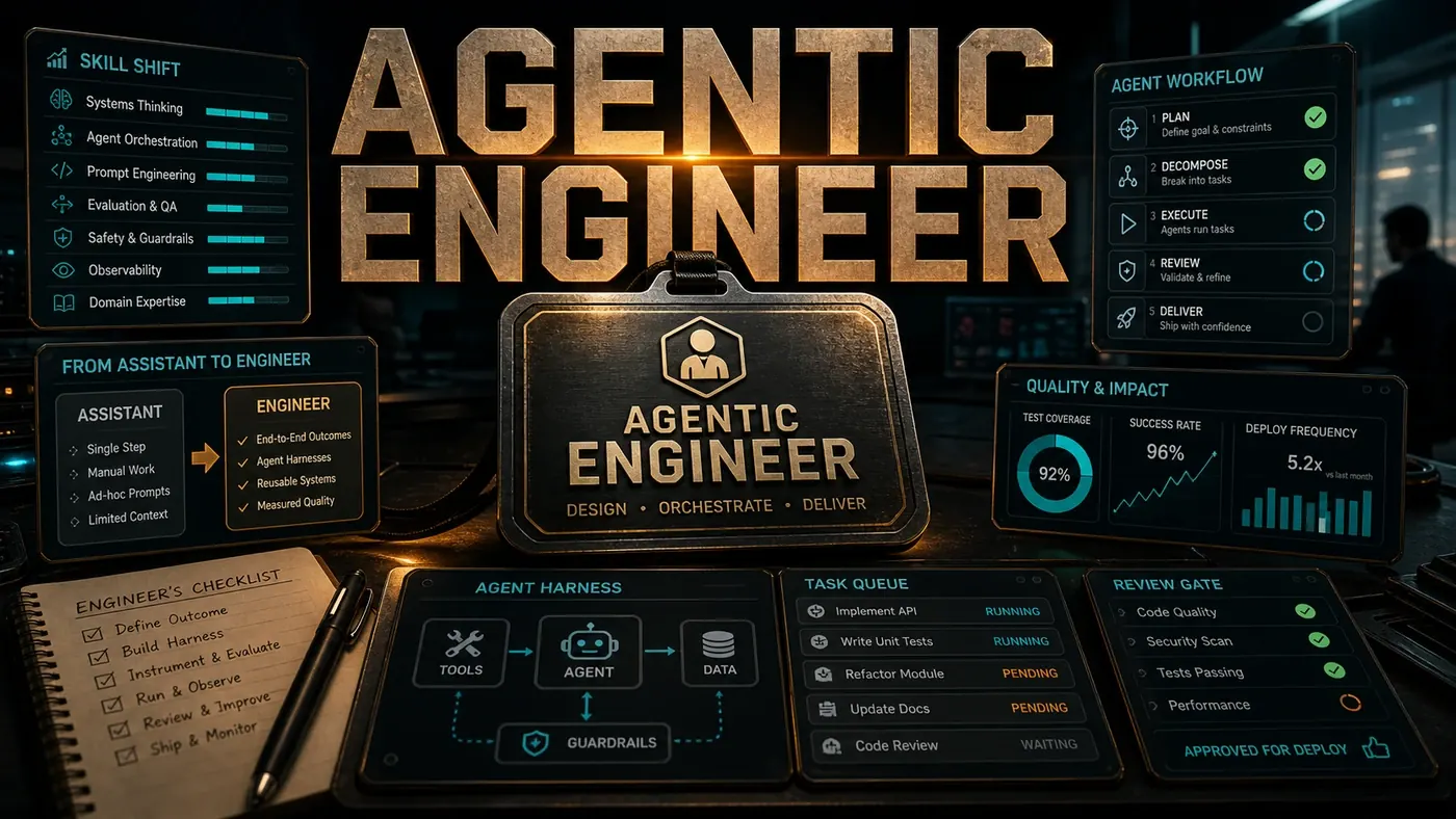 AI Kick Start editorial image for The Agentic Engineer: New Role or Same Job, Better Tools?.