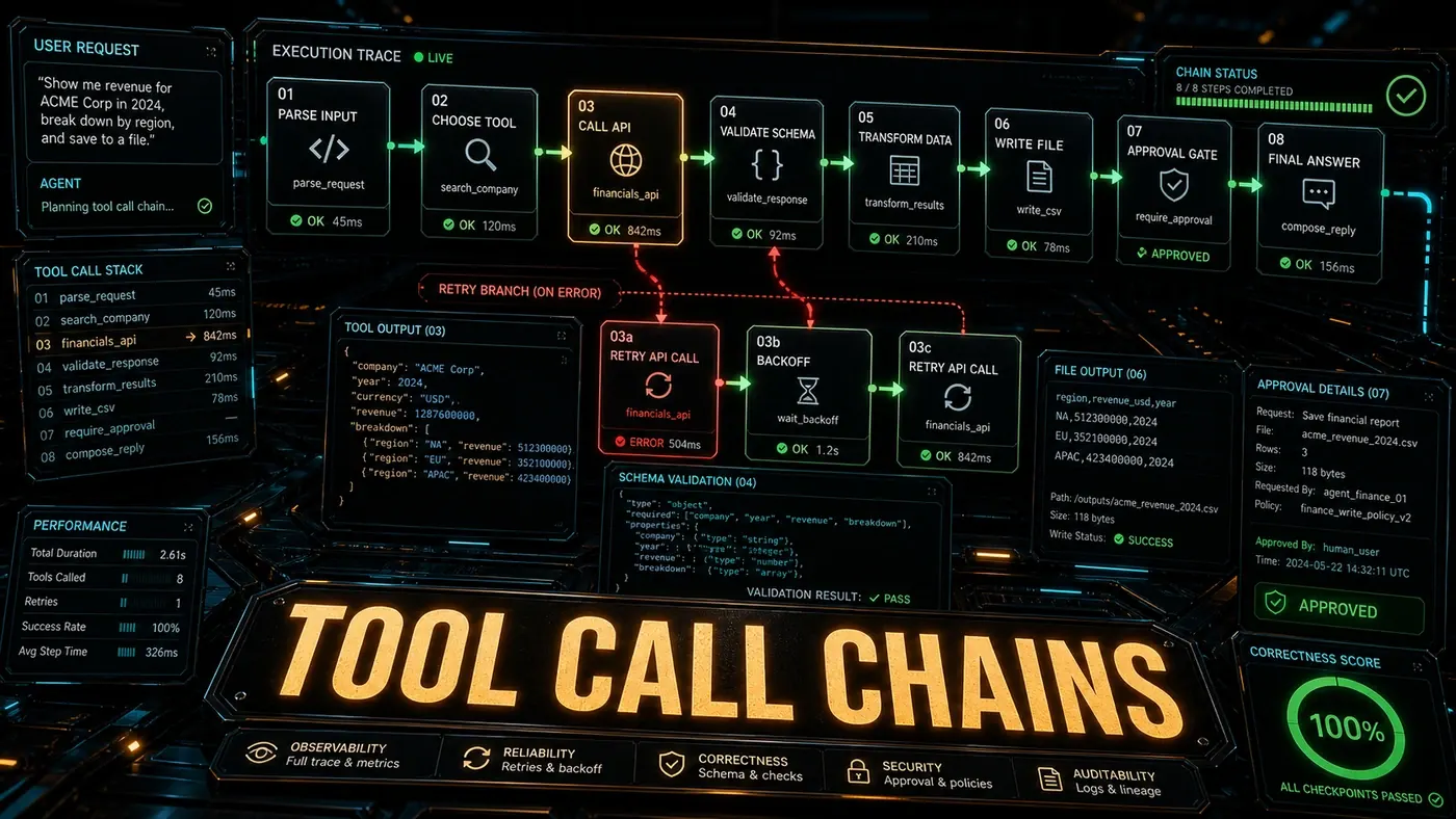 AI Kick Start editorial image for Tool Calling Mastery: Long Chains of Correct Calls.
