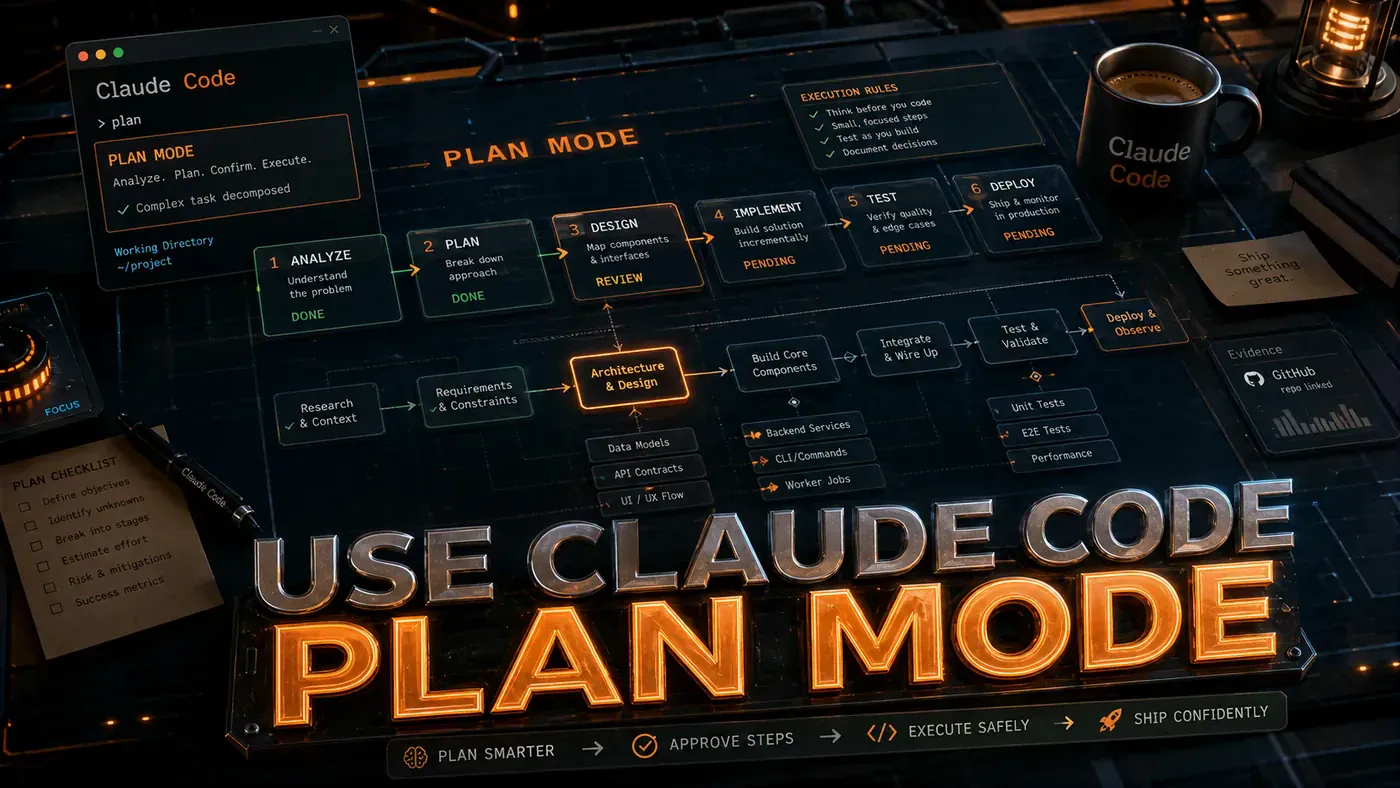 AI Kick Start editorial image for How to use Claude Code Plan Mode effectively.
