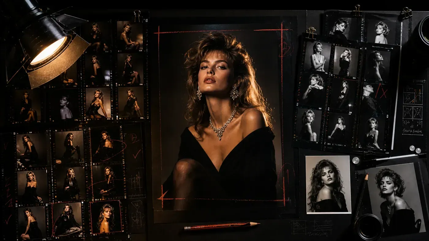 Midjourney Vogue Editorial Image Prompt example image